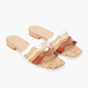 Wavy Gradient Slide Sandal